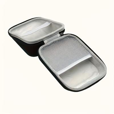 1 шт. Прочная черная сумка для хранения тонометра с плечевым ремнем - Портативный жесткий чехол-кошелек Женский модный аксессуар