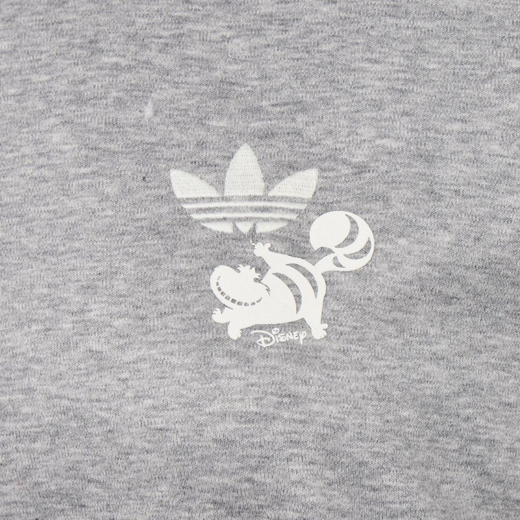 adidas Оригиналы X Дисней Полосатая футболка с круглым вырезом и коротким рукавом Чеширский Кот Женские топы KY8316
