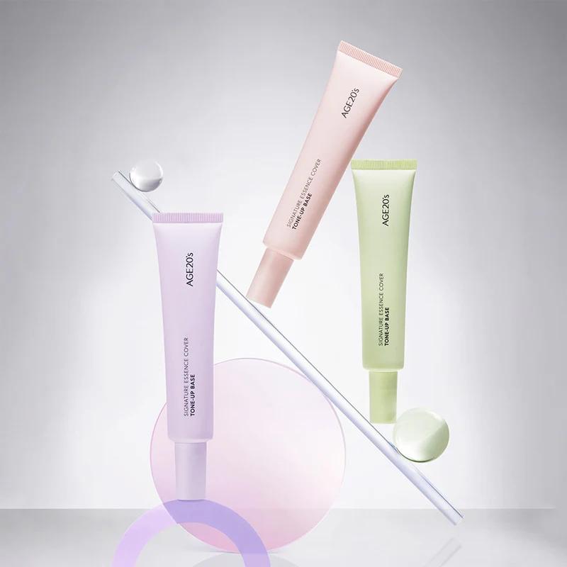 AGE20'S SIGNATURE ESSENCE TONE-UP BASE PINK, GREEN, PURPLE 40ml, Макияж, Корейская косметика, Kbeauty, пробник
