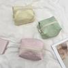 Multifuctional Mini Cosmetic Bag Heart Embroidery Lipstick Bag Simple Small Makeup Bag  Travel