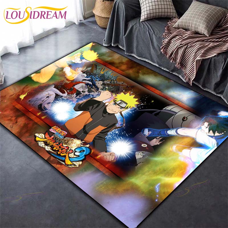 Коврик в стиле аниме, ковер, ковры Наруто для гостиной, мягкий напольный коврик, коврики для спальни, дверной коврик, нескользящие коврики, коврик для ванной
