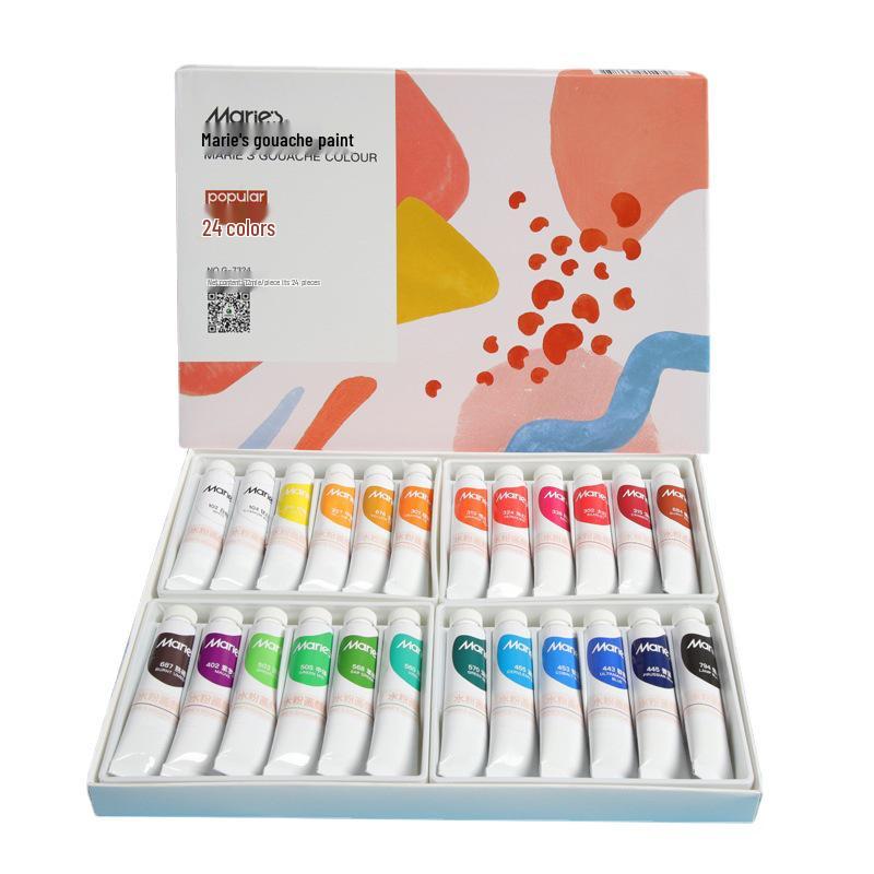 Mali Gouache Paint Set - 5ml & 12ml Tubes, Boxed for Beginners