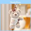 Bear Teddy Shawl Plush Keychain Cartoon Animal Doll Decoration Bag Pendant Gift