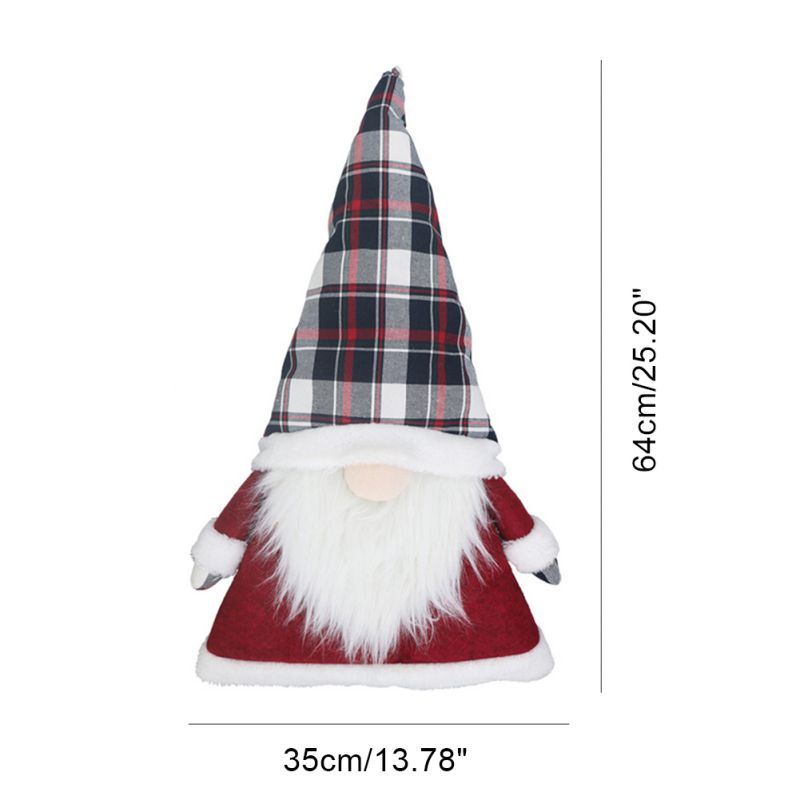 26 дюймов Рождественская елка Топпер Гном Шведский Tomte Gnome Рождественские украшения Санта-Гномы Плюшевый скандинавский Рождественский декор