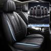 Universal DurableCar Front Seat Covers PU Leather Seat Cushion Car Protection Mat Skin Friendly Seat Cover 360° Fully Wrapped Back