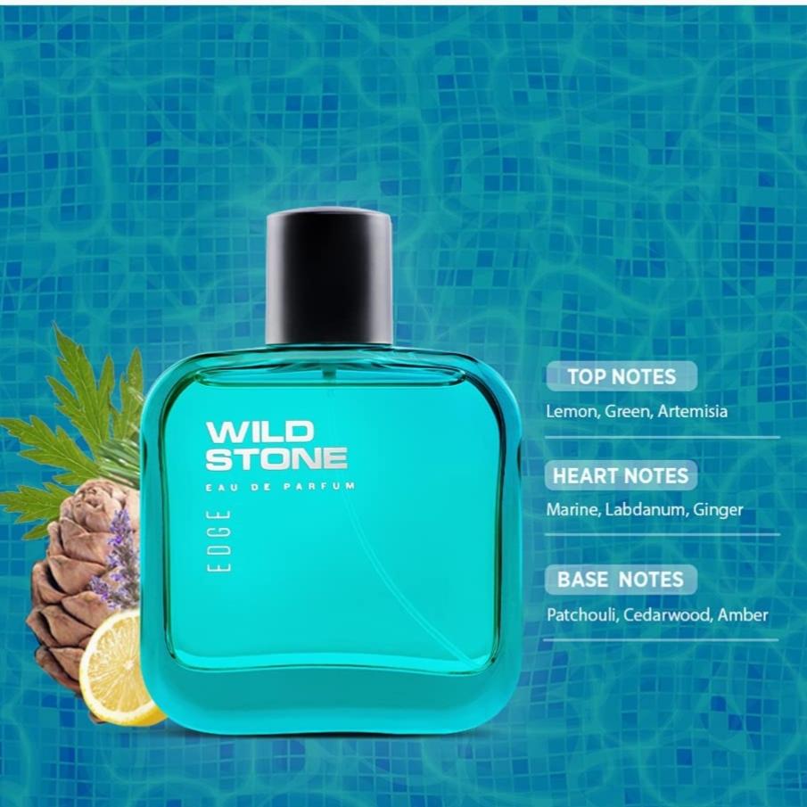 Wild Stone Edge Parfum для мужчин, стойкий освежающий аромат на каждый день, 100 мл | Духи премиум-класса | Подарок мужу