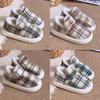 Vintage Cotton Slippers For Adults With Eva Outsole Antislip Warm Indoor Use
