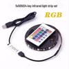 Комплект светодиодных лент RGB: 5 В USB, 5050, 24-кнопочный пульт дистанционного управления и управление по Bluetooth, подсветка телевизора