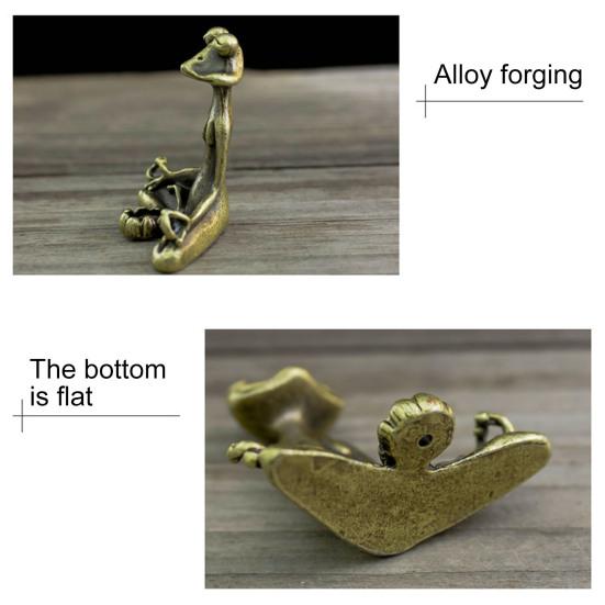 Медитация Туман Подставка для благовоний Винтаж Палочка Металл Сидящая лягушка Аромалампа Дом Офис