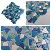 30x30 см Цветная Керамическая Мозаика из Гальки Плитка для Бассейна с Горячими Источниками, Плитка для Рыбьего Пруда, Фрагменты для Туалета, Нескользящий Лист Плитки, Декор для Пола и Стен, Сделай Сам