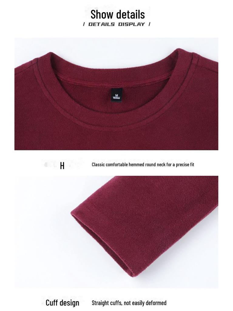 Женский двусторонний красный топ из немецкого бархата с полувысоким воротником и длинными рукавами — новинка осени/зимы 2024 г.