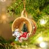 Рождественская елка, собака, кулон, чашка, рождественские украшения, забавная собака, рождественская подвеска для домашнего декора 2024, новогодние принадлежности для вечеринок Navidad