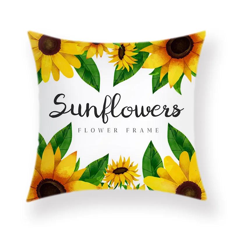 Boho Room Aesthetic Summer Green Pillowcase Cartoon Pineapple Decorative Pillow Bed Sofa Throw