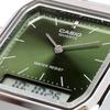 Casio Кварцевые часы двойного отображения серии Vintage, модель для зарубежного рынка ANA-DIGI, AQ-230A-3AMQY, Унисекс, Время, Зеленый, [Б/у]