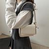 Повседневная однотонная новая текстура темперамент нишевый дизайн плечевая кроссбоди портативная маленькая квадратная сумка женщина