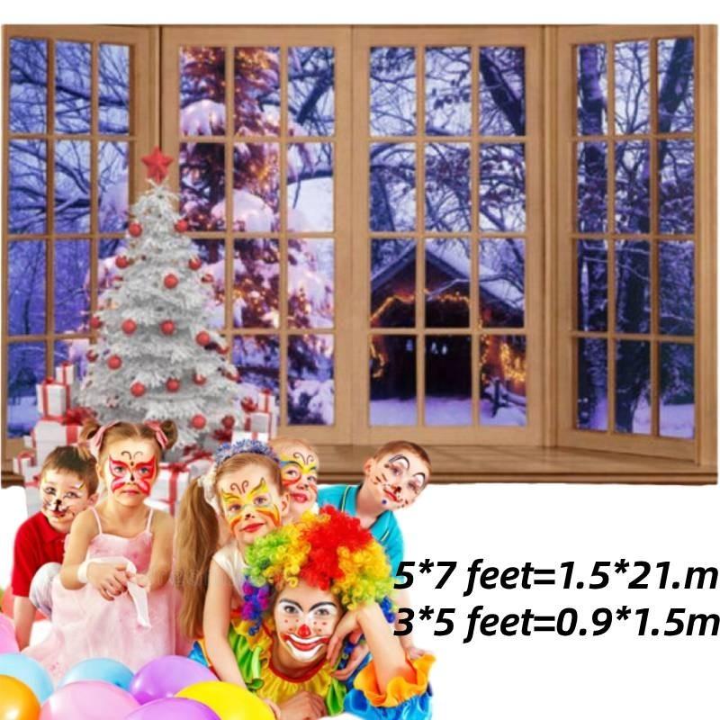 Children's Christmas Photography Backdrop Cloth With Various Designs