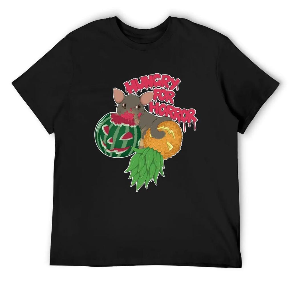 Австралийский Хэллоуин_ Футболка "Жаждущий Ужасов" топ оверсайз смешная футболка с мемом компрессионная футболка мужская