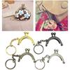 Metal Purse Clasp Frame Vintage Bag Kiss Clasp Lock Mini Bag Frame Buckle Handle Bag Accessories