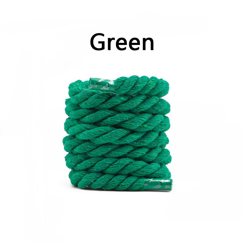 Круглые шнурки Качественные Цветные 1СМ Толще Хлопковые шнурки для кроссовок Веревочные шнурки 100/120/140/160СМ Шнурки для ботинок Шнурки для обуви 1 Пара