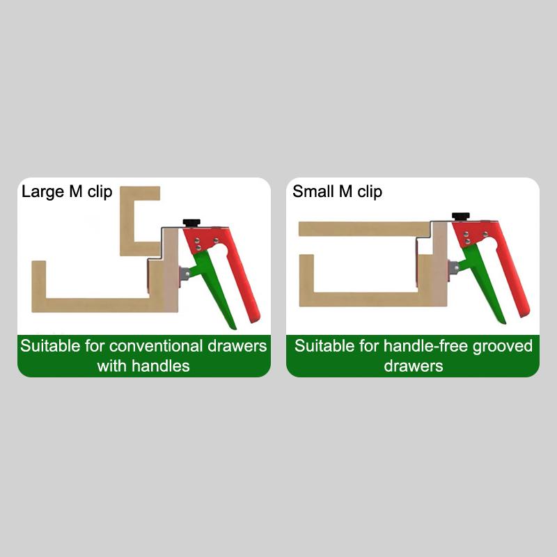 Фиксирующий зажим для передней панели ящика для деревообработки с регулируемой шириной для шкафов разного размера, безопасное и простое использование