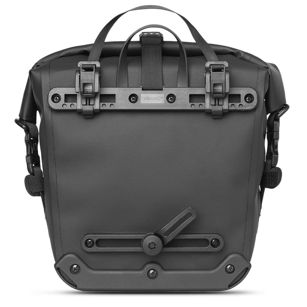 Rhinowalk Waterproof Bicycle Pannier Bag, 6/12/20/25L, Bicycle Rear Seat Bag, Backpack with Shoulder Straps for Touring and Cycling