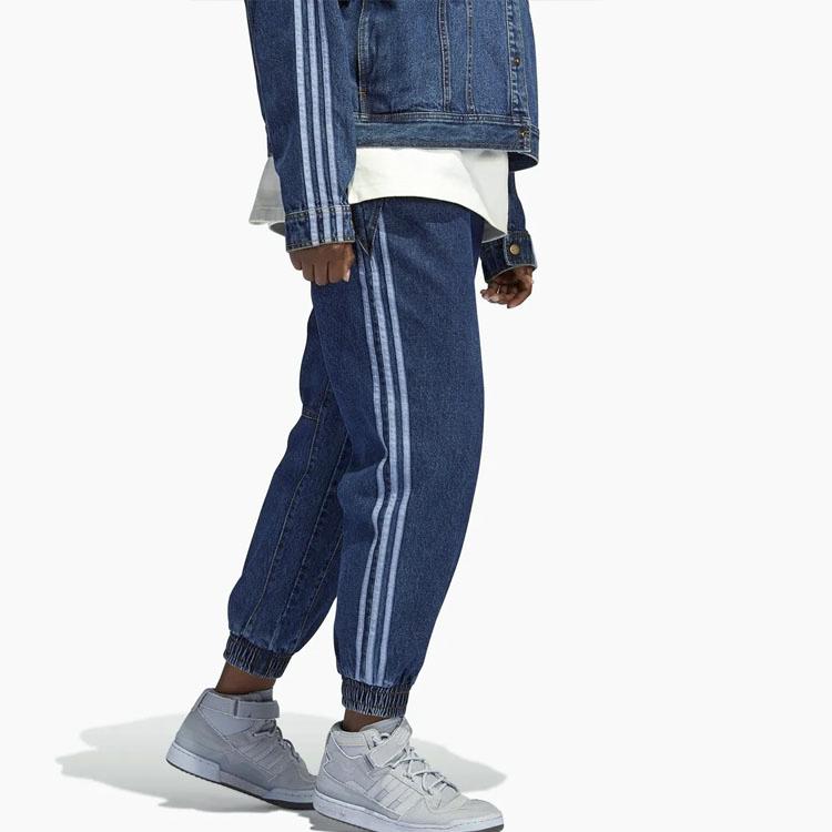 Adidas Джинсовые джоггеры на шнуровке X Ivy Park, мужские брюки, синие, H61698