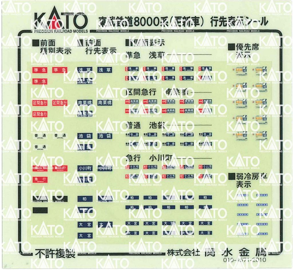KATO N Gauge Tobu Railway 8000 Series Updated Car Addition Set Железнодорожная модель поезда 4-вагонный 10-1648