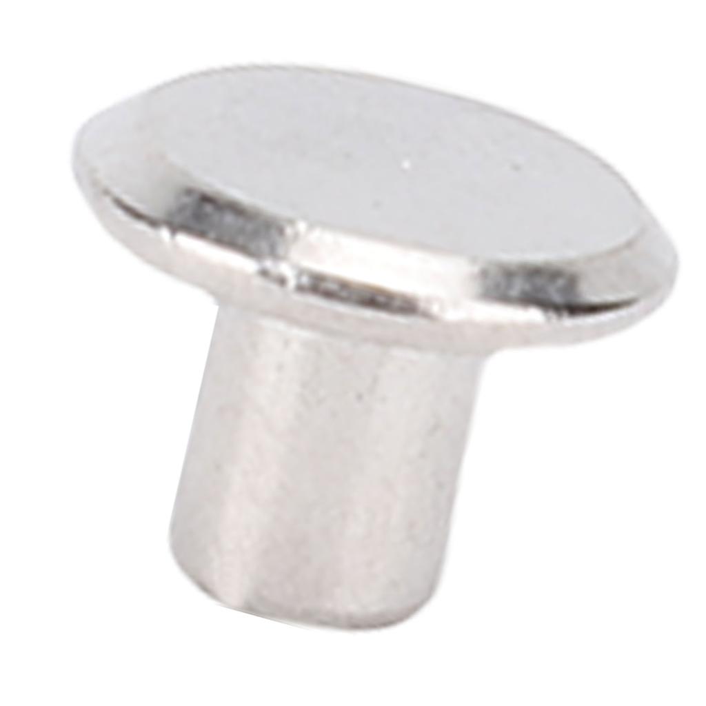 100 Pair 0.16x0.2x0.33in Rivet Stud Set Round Flat Head Stainless Steel Rivet and Screw Kit for
