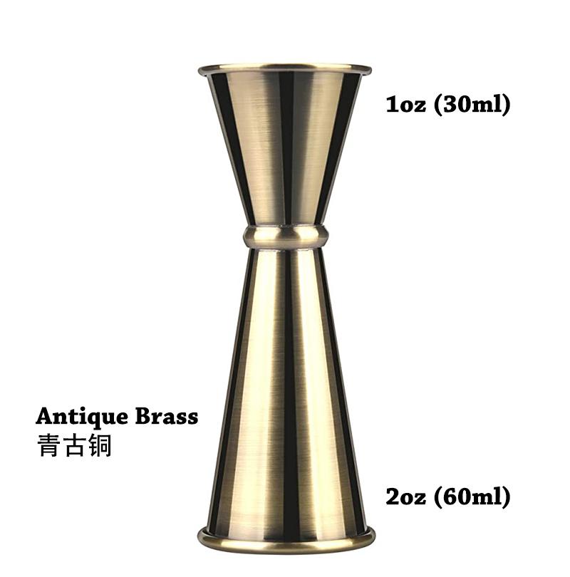 Двойной джиггер для барменства, Коктейльный джиггер 2 унции 1 унция | Мерный стаканчик для коктейлей Японский джиггер Мерка для шотов Джиггеры