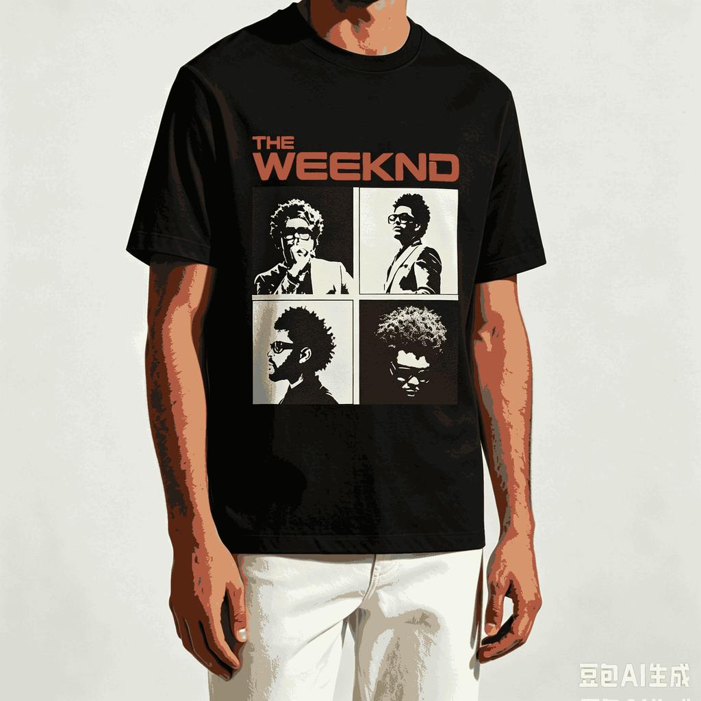 The Weeknd For Fan Gift Tshirt Unisex Unisex Harajuku Oversized Unisex Short Sleeve Streetwear High Quality Couples Classic Soft