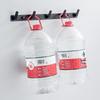 ZNMW Punch-Free Space Aluminum 7-Hook Wall Hanger