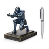HDMbigmi Knight Pen Pen Desk Organizer Resin Pencil Office or Home Desk Organizer Holder, Stand, Accessory, Holder, Gift, (Blue)