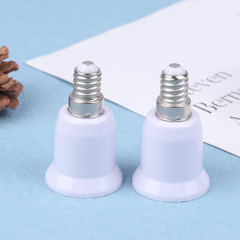 2 шт. E14 в E27 E14-D27 адаптер переходная розетка огнестойкий пластиковый адаптер переходник для лампы адаптер патрона лампы