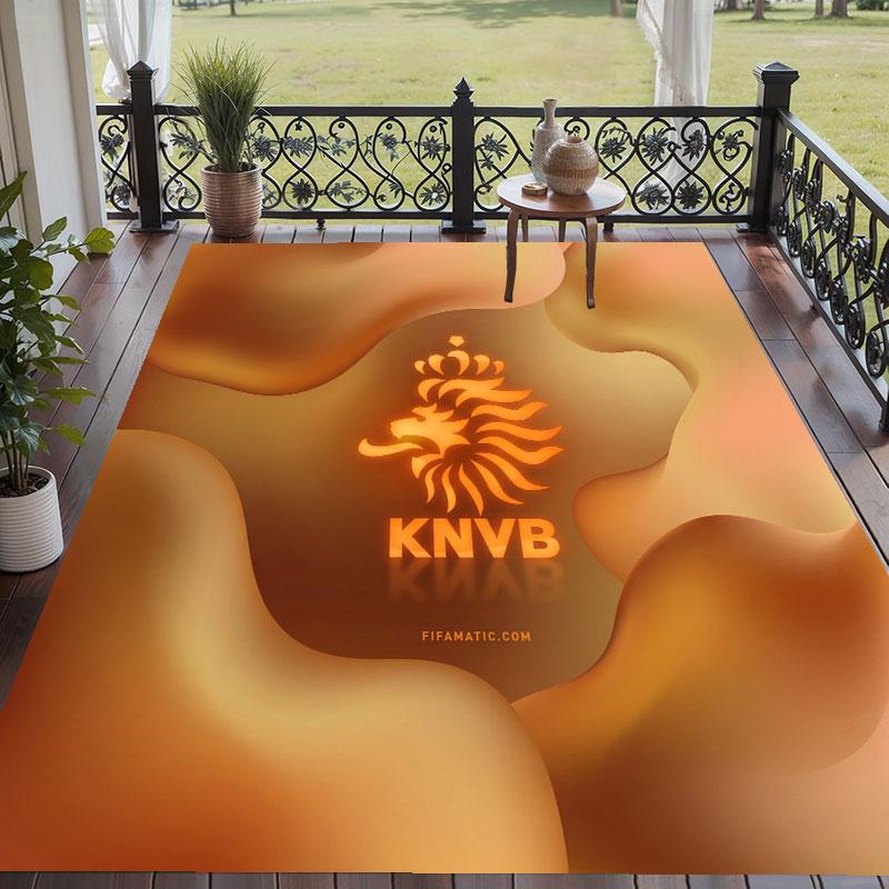 Soft Floor Carpet Netherlands Football Pattern Area Rug Decorative Mat For Home Room Decoration