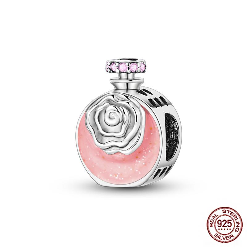 Ежедневные статьи Медные розовые парфюмерные шармы Камера Гантель Смарт-часы Бусины Подходят для оригинальных браслетов DIY Ювелирный подарок