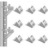 12-Pack 0zer Shelf Clamp Stainless Steel Refrigerator Shelf Bracket Commercial Refrigerator Shelf Cl