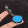 Sleeping Beauty Turquoise Pendant Copper Wire Wrapped Pendant Guitar Jewelry Handmade Music Instrument Pendant Gift For Him Gemstone Jewelry