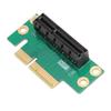 PCI Express 4X Riser Card Professional 90 Degree Adapter Card PCIe 4X Extension Card for 1U 2U Small Computer and