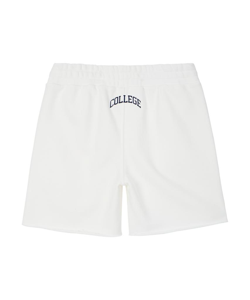 NOHANT College Logo Sweat Shorts White