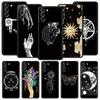 Moon Tarot Cat Aesthetic Soft Phone Case For Samsung Galaxy S23 S22 S21 S20 FE Ultra 5G S10 S10E S9 S8 Plus 10 20 Cover Bumper