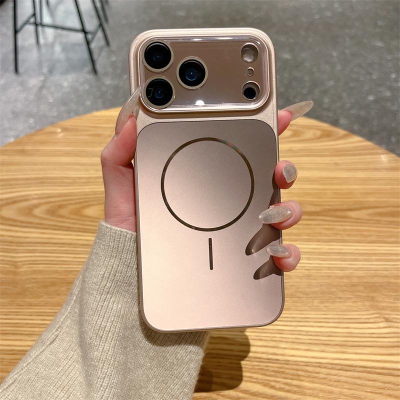Новый переливающийся легкий металлический чехол для iPhone 17/16 Pro Max; Магнитное крепление для iPhone 15/14/13