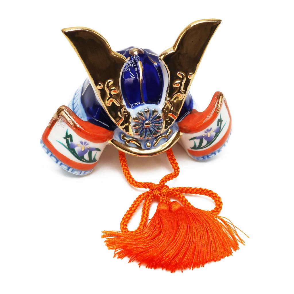 Осака Чосейдо Майский Фестиваль Компактный Мини-Шлем и Набор Кукол с Карпом-Кои (Для использования в помещении, Керамика)