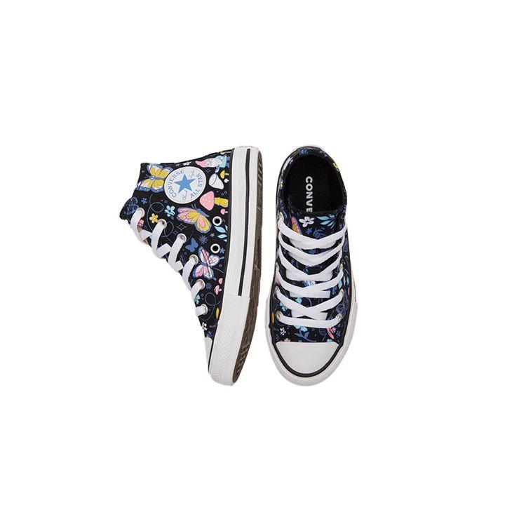 Converse Кеды Chuck Taylor All Star High Top для детей, парусиновые, детские кроссовки, черные, разноцветные 670711C
