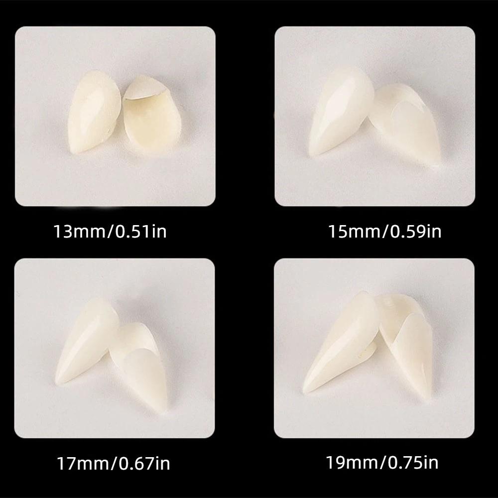 1/4Pair Resin Halloween Fangs Realistic Teeth Cosplay Fake Teeth Cosplay Fangs False Teeth Party