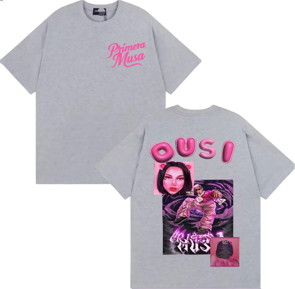 Omar Courtz Primera Musa Album 2025 Cover Tshirt Unisex Women Clothing Harajuku Streetwear T Shirts 100 Cotton Oversized T Shirt