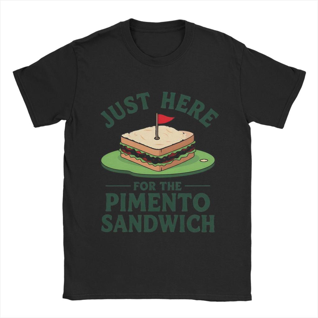 Just Here For The PiUnisexto Cheese Sandwich Golf Humor Season T Shirt Summer T Shirts 100 Cotton Breathable Oversized Top Tees