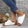 Fashion New Open Toe Women's Wedge Sandals White Summer Fashion Breathable Comfortable Sandals Woman Buckle Female Footwear Woman Shoes