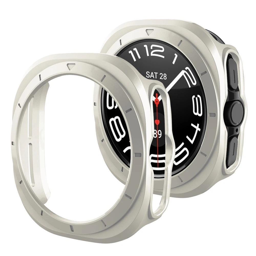 PC Matte Watch Case For Samsung Galaxy Watch 7 Ultra Case Hollow Hard Protective Cover For Galaxy Watch 7 Ultra 47mm Accessories