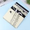 Blank Music Stationery Score Manuscript Book Writing Stave Notebook Black 50 Sheets Notebooks For Songwriters