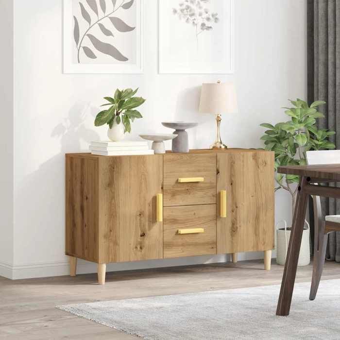 VidaXL Buffet chêne artisanal 100x36x60 cm bois d'ingénierie 856903